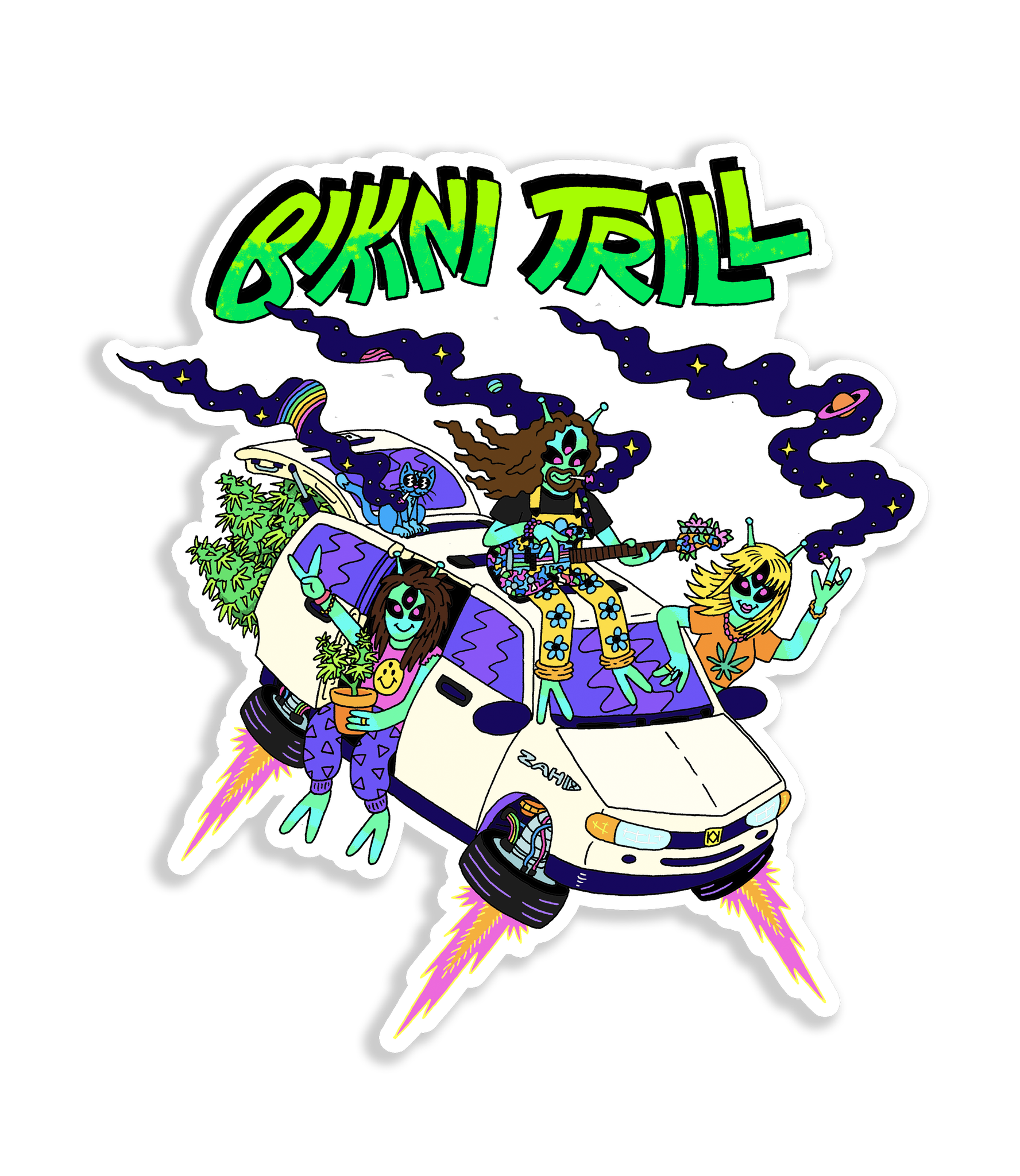 Trippy Ride Sticker