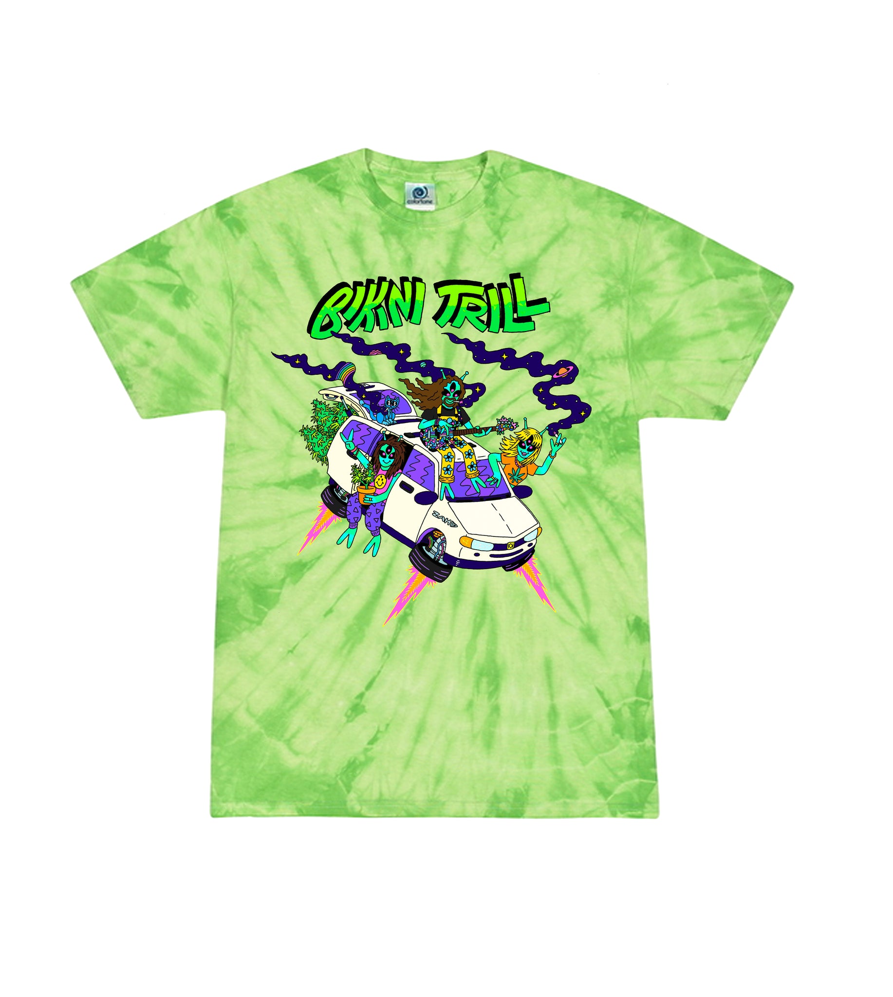 Trippy Ride Tie Dye Tee (Green)